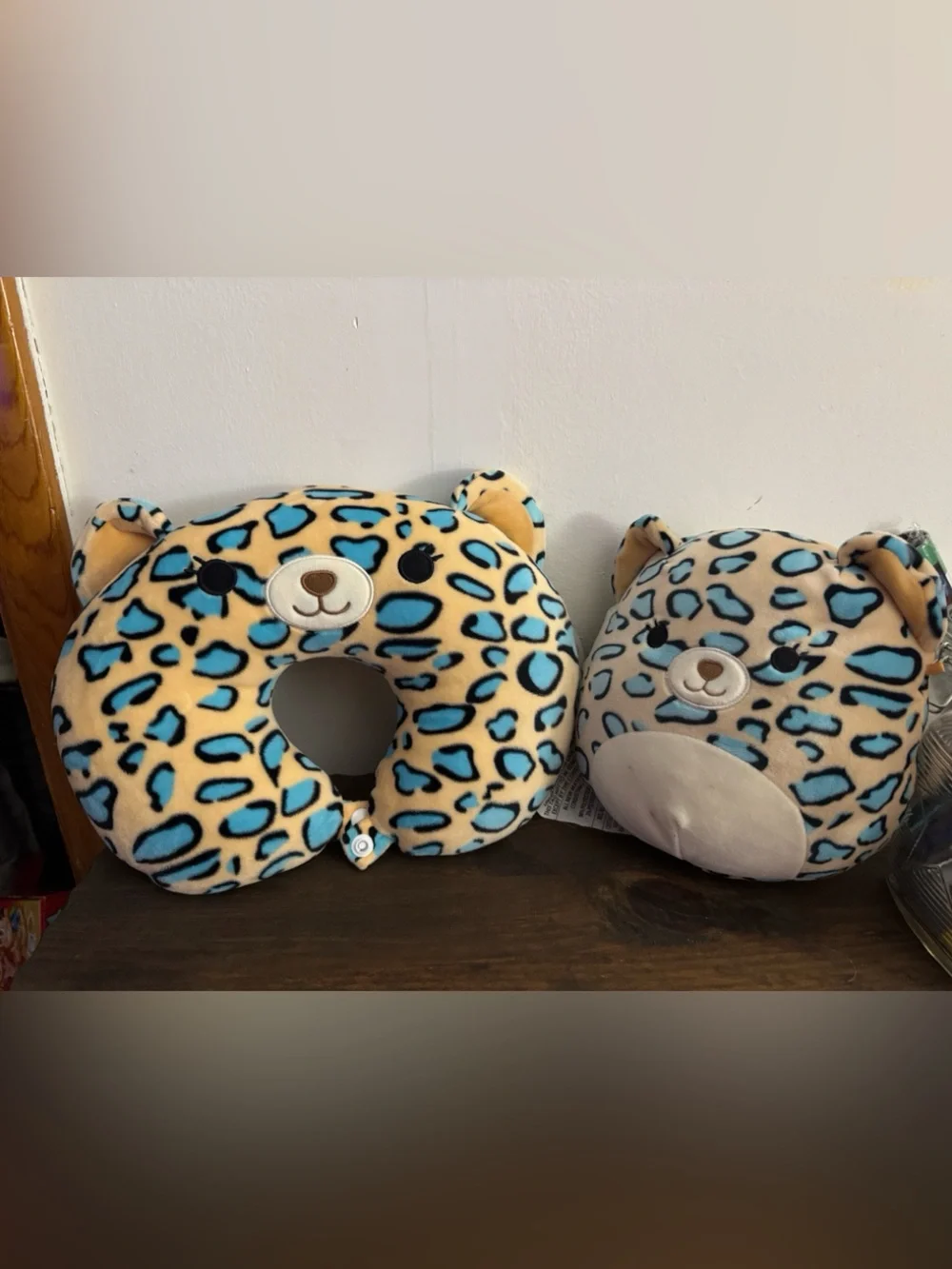 Squishmallows Emanga Cat Travel Pillow and 8 inch matching plush